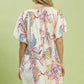 Umgee Boho Floral Print Mini Dress with Pockets