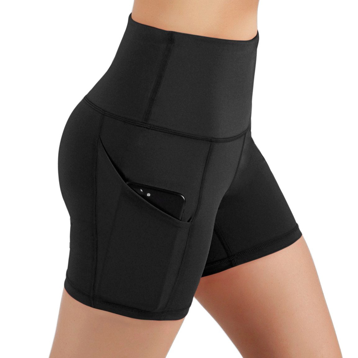 JupiterGear Jolie High-Waisted Athletic Shorts with Hip Pockets