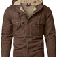 Men's Sherpa Lined Hooded Jacket