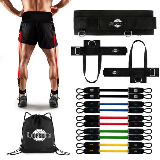 Vertical Jump Trainer Resistance Bands – Waist to Heels Training Set