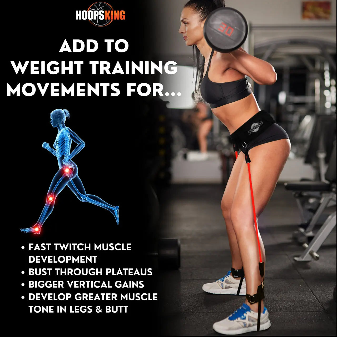 Vertical Jump Trainer Resistance Bands – Waist to Heels Training Set