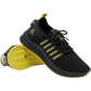 Men’s Mesh Running Sneakers – Lightweight Orange Sole Sport Shoes