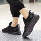 Men’s Mesh Running Sneakers – Lightweight Orange Sole Sport Shoes