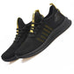 Men’s Mesh Running Sneakers – Lightweight Orange Sole Sport Shoes