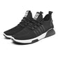Men’s Mesh Running Sneakers – Lightweight Orange Sole Sport Shoes