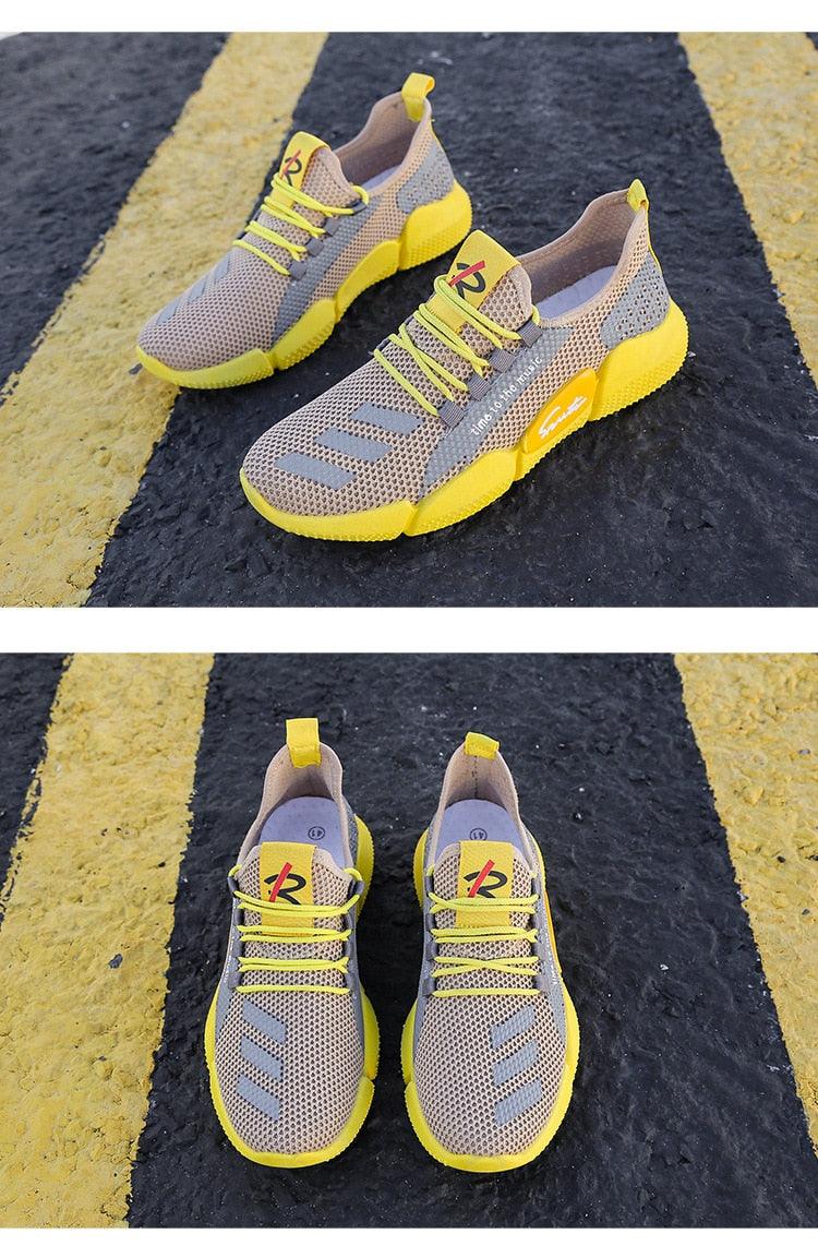 Men’s Lightweight Summer Running Shoes – Slip-On Breathable Sneakers