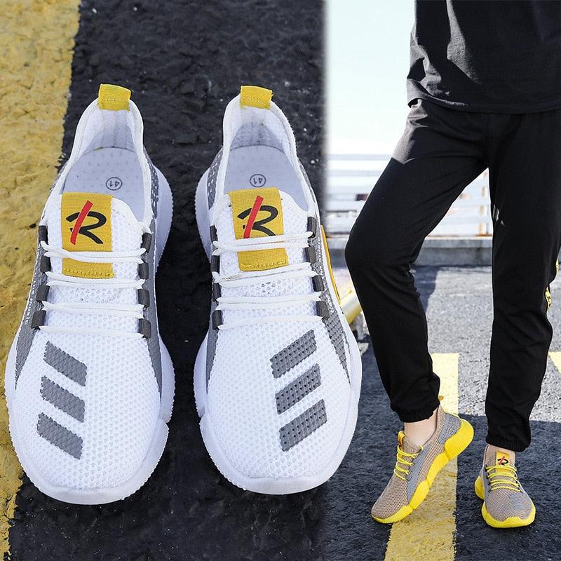 Men’s Lightweight Summer Running Shoes – Slip-On Breathable Sneakers