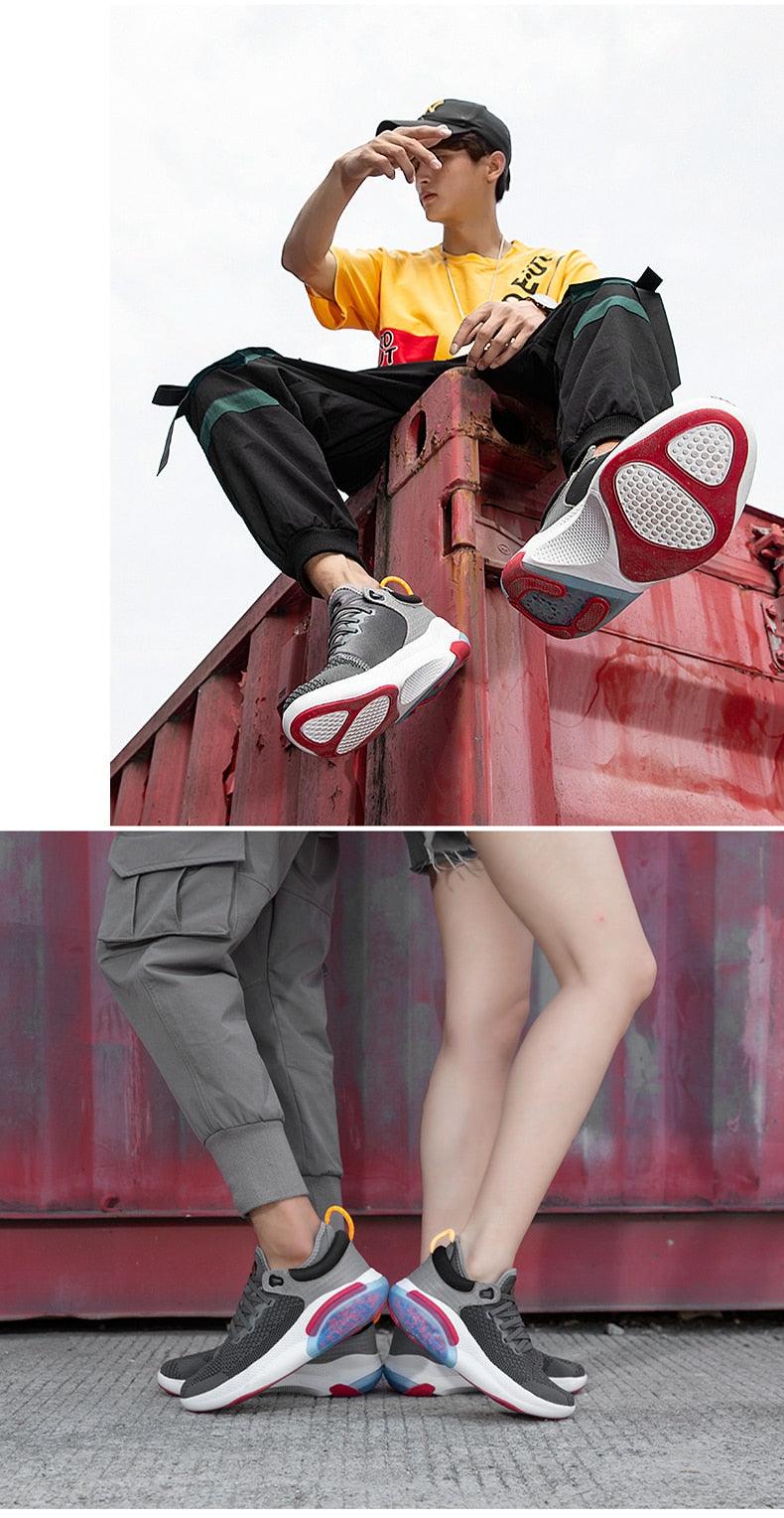 Men’s Air Cushion Running Sneakers – Slip-On Casual Trainer Shoes