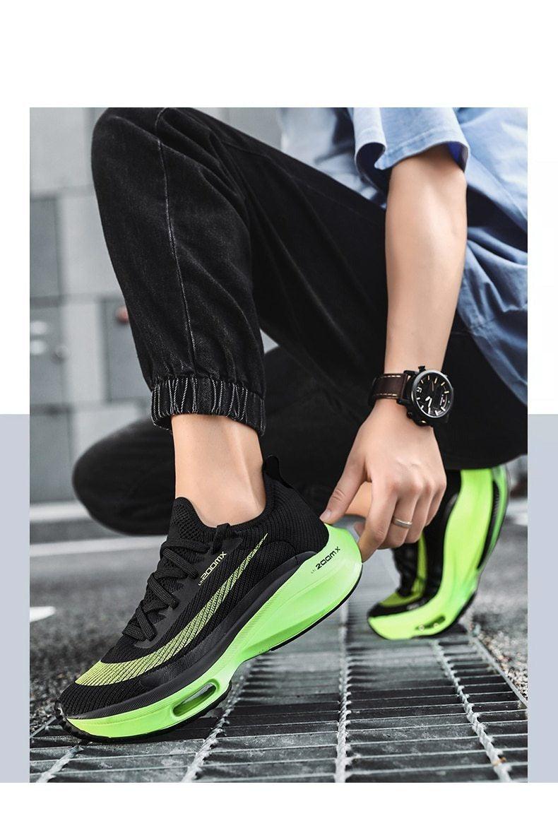 Men’s Air Cushion Running Sneakers – Slip-On Casual Trainer Shoes
