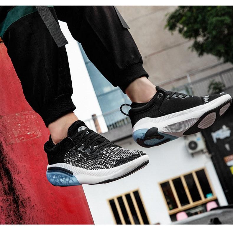 Men’s Air Cushion Running Sneakers – Slip-On Casual Trainer Shoes