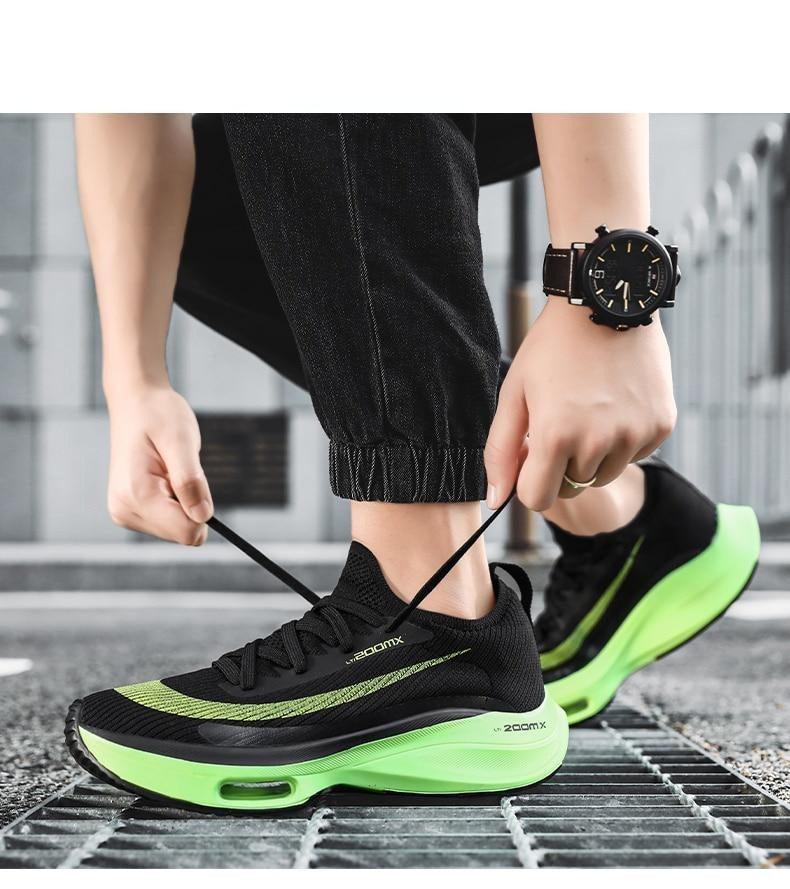 Men’s Air Cushion Running Sneakers – Slip-On Casual Trainer Shoes