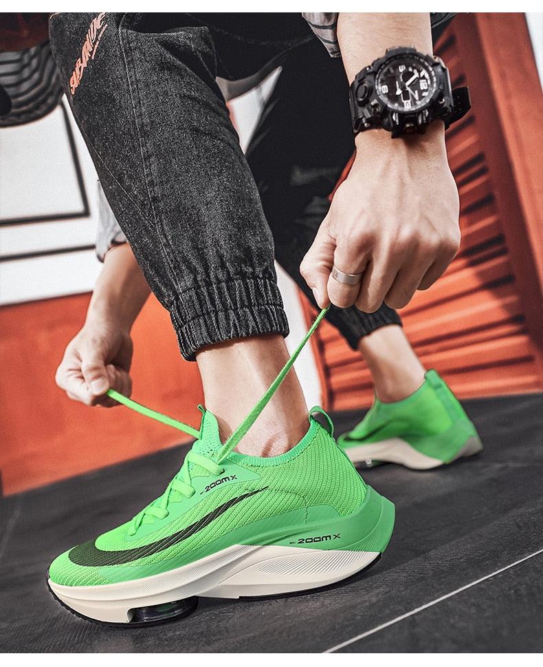 Men’s Air Cushion Running Sneakers – Slip-On Casual Trainer Shoes