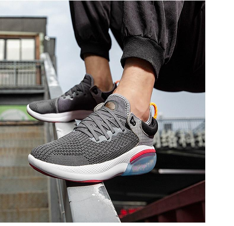 Men’s Air Cushion Running Sneakers – Slip-On Casual Trainer Shoes
