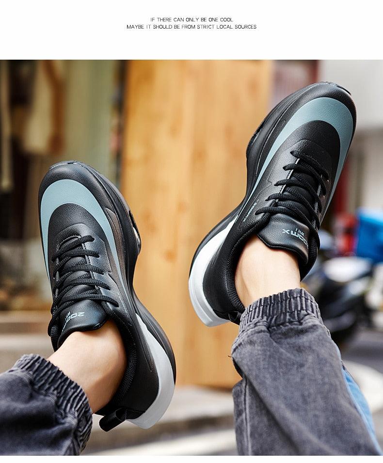 Men’s Air Cushion Running Sneakers – Slip-On Casual Trainer Shoes