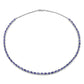 10.00 Carat Genuine Tanzanite .925 Sterling Silver Necklace