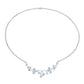 7.36 Carat Genuine Blue Topaz .925 Sterling Silver Necklace