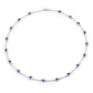 5.94 Carat Genuine Tanzanite .925 Sterling Silver Necklace