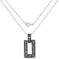 0.36 Carat Genuine Green Diamond .925 Sterling Silver Pendant