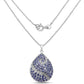 4.72 Carat Genuine Tanzanite .925 Sterling Silver Pendant