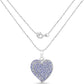 3.97 Carat Genuine Tanzanite .925 Sterling Silver Pendant