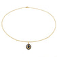 3.02 Carat Genuine Blue Sapphire .925 Sterling Silver Pendant