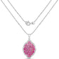 4.46 Carat Genuine Ruby .925 Sterling Silver Pendant