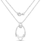 0.14 Carat Genuine White Diamond .925 Sterling Silver Pendant