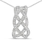 0.54 Carat Genuine White Diamond .925 Sterling Silver Pendant