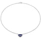 3.92 Carat Genuine Blue Aventurine .925 Sterling Silver Pendant