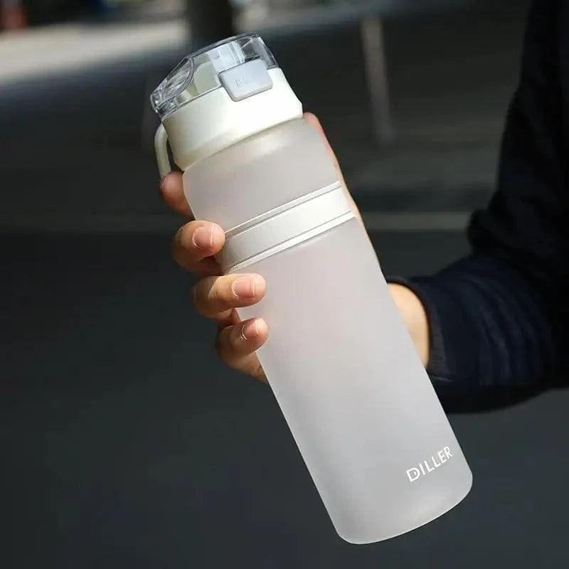 Tritan Sports Water Bottle with Straw – Portable Fitness Bottle