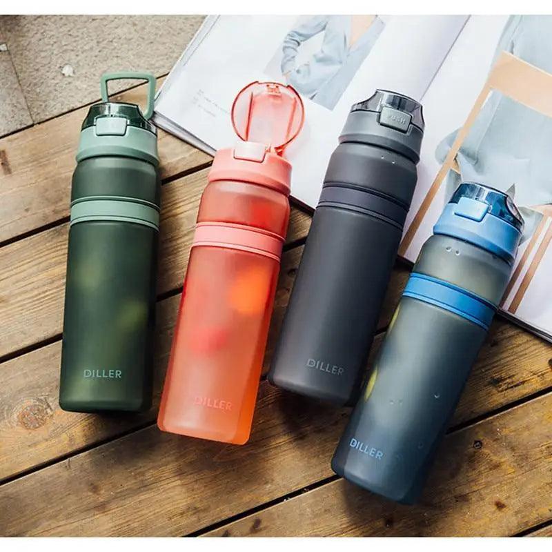 Tritan Sports Water Bottle with Straw – Portable Fitness Bottle