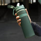 Tritan Sports Water Bottle with Straw – Portable Fitness Bottle