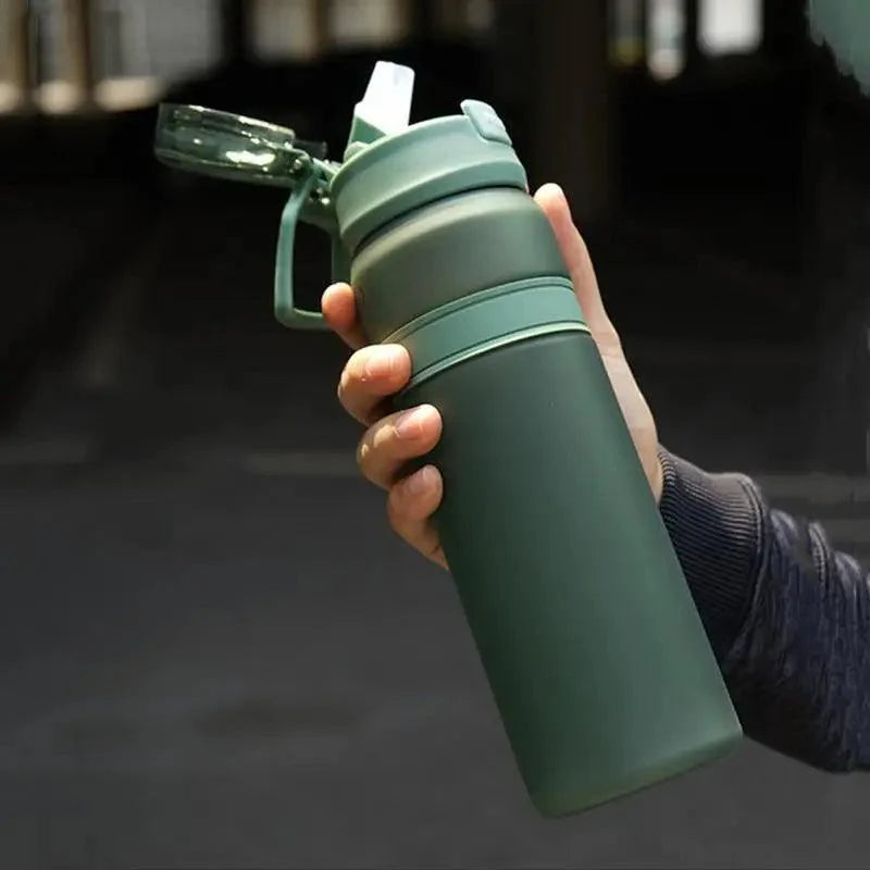 Tritan Sports Water Bottle with Straw – Portable Fitness Bottle