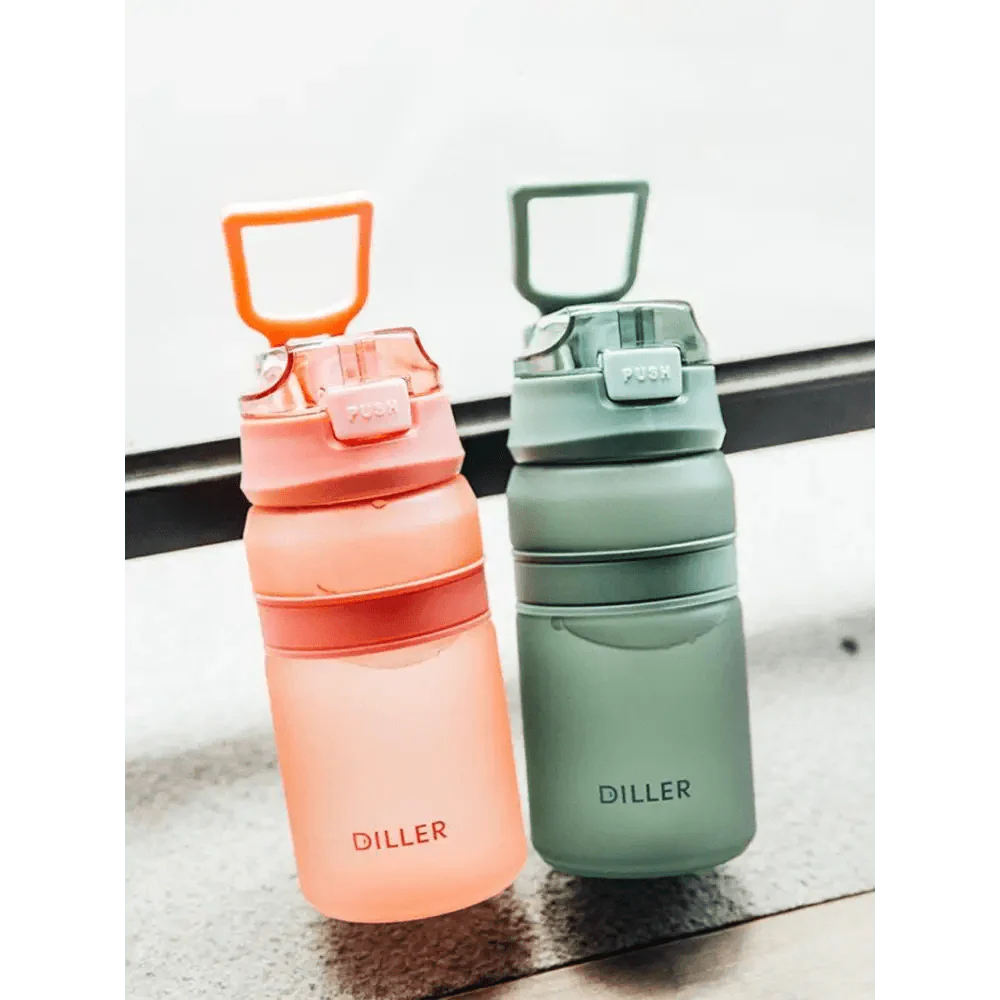 Tritan Sports Water Bottle with Straw – Portable Fitness Bottle