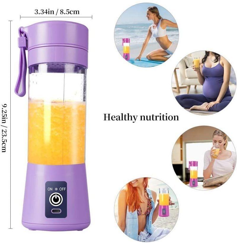 Portable Mini Electric Juicer Blender – USB Smoothie Maker Cup