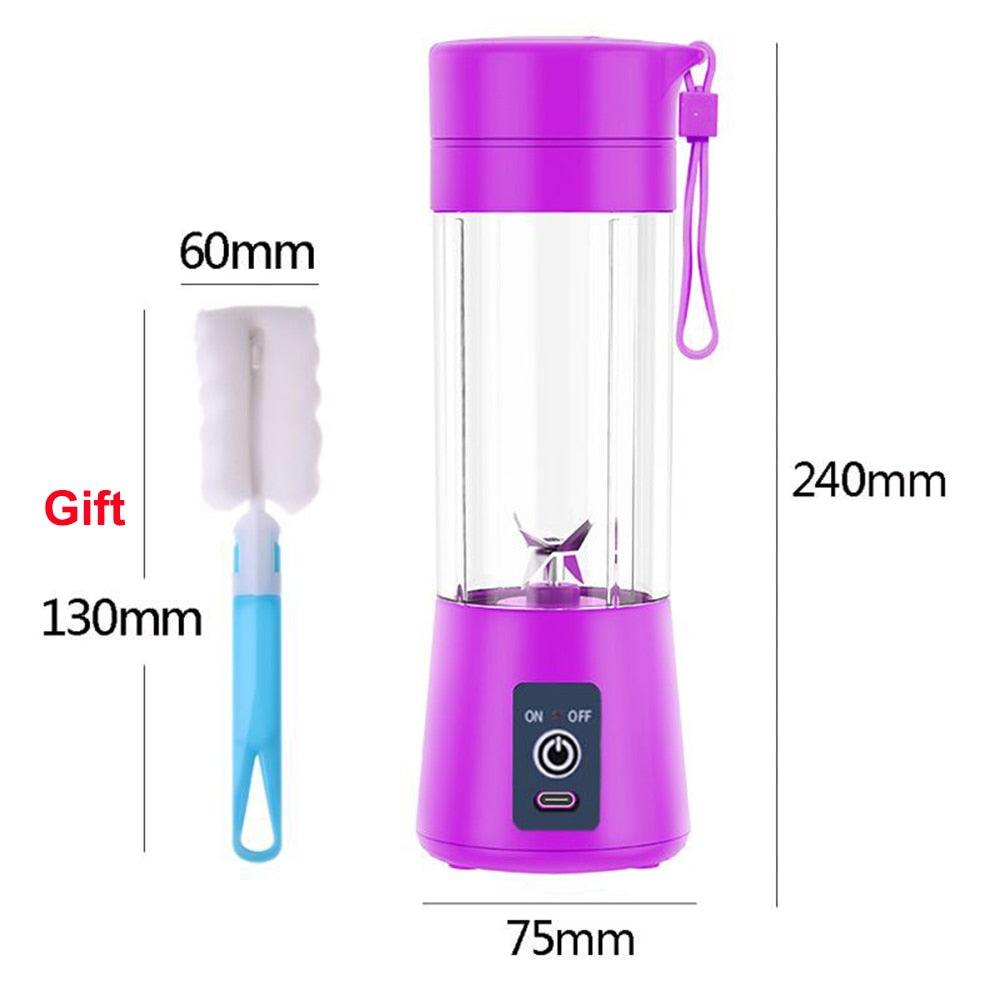 Portable Mini Electric Juicer Blender – USB Smoothie Maker Cup