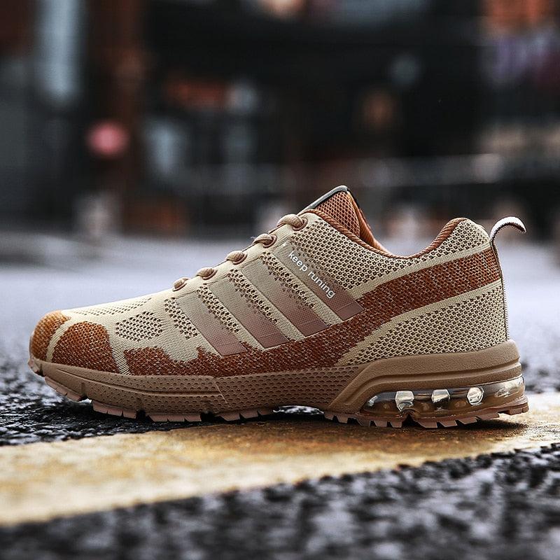 Men’s Air Cushion Running Sneakers – Lace-Up Athletic Shoes