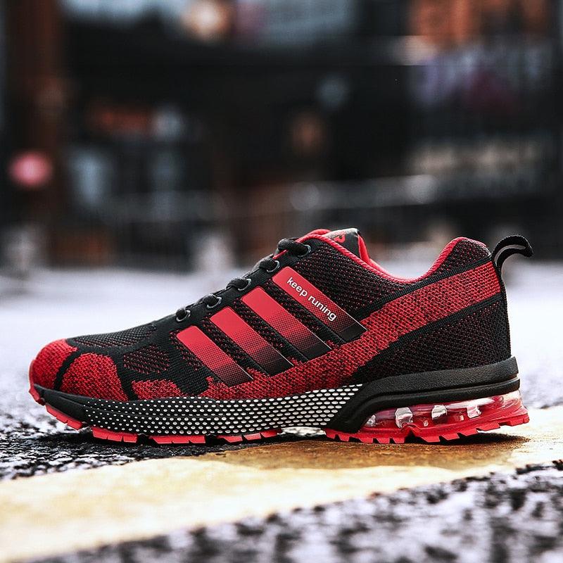 Men’s Air Cushion Running Sneakers – Lace-Up Athletic Shoes