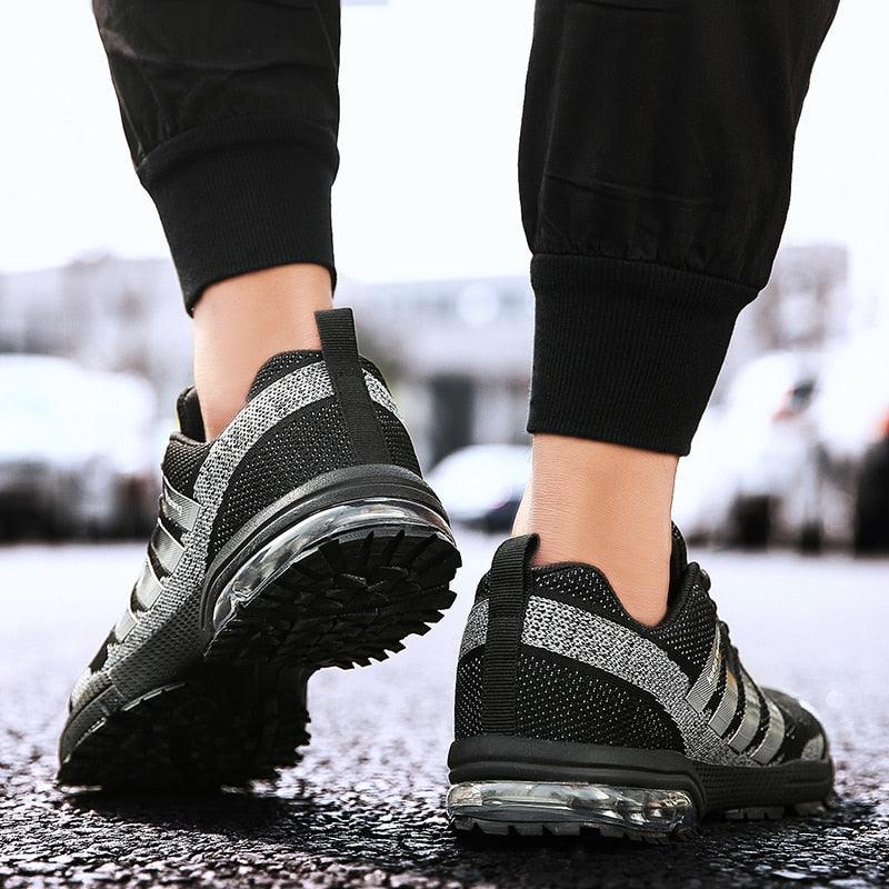 Men’s Air Cushion Running Sneakers – Lace-Up Athletic Shoes