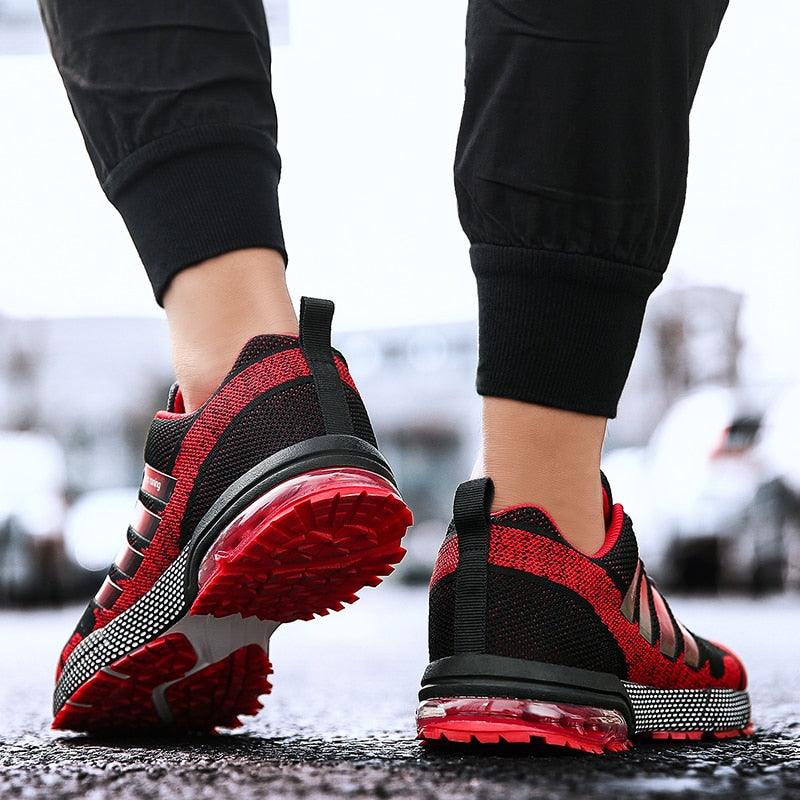 Men’s Air Cushion Running Sneakers – Lace-Up Athletic Shoes