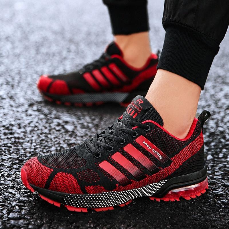 Men’s Air Cushion Running Sneakers – Lace-Up Athletic Shoes