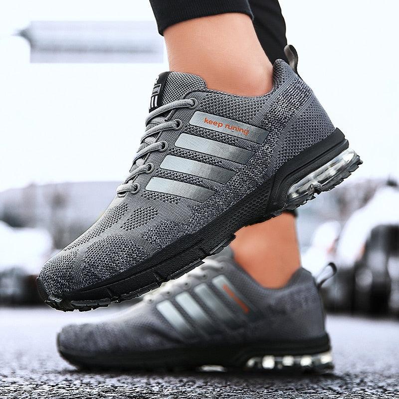 Men’s Air Cushion Running Sneakers – Lace-Up Athletic Shoes
