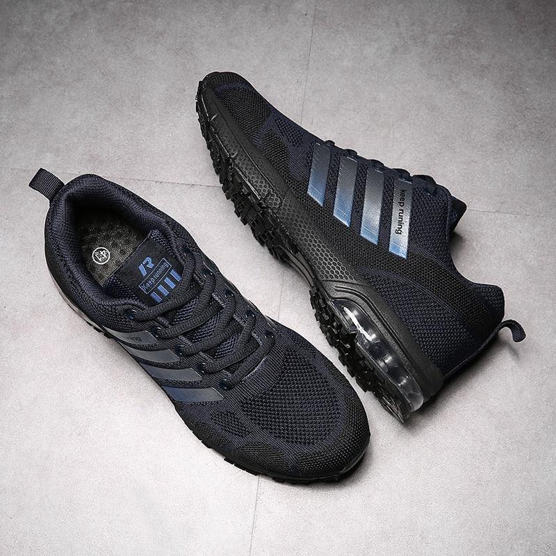 Men’s Air Cushion Running Sneakers – Lace-Up Athletic Shoes