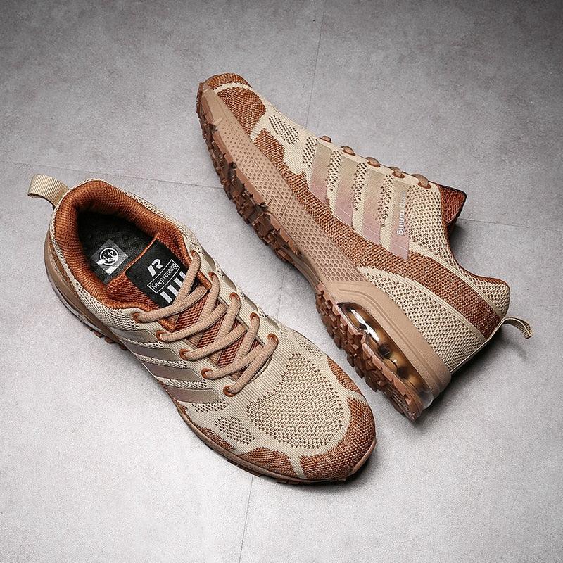 Men’s Air Cushion Running Sneakers – Lace-Up Athletic Shoes