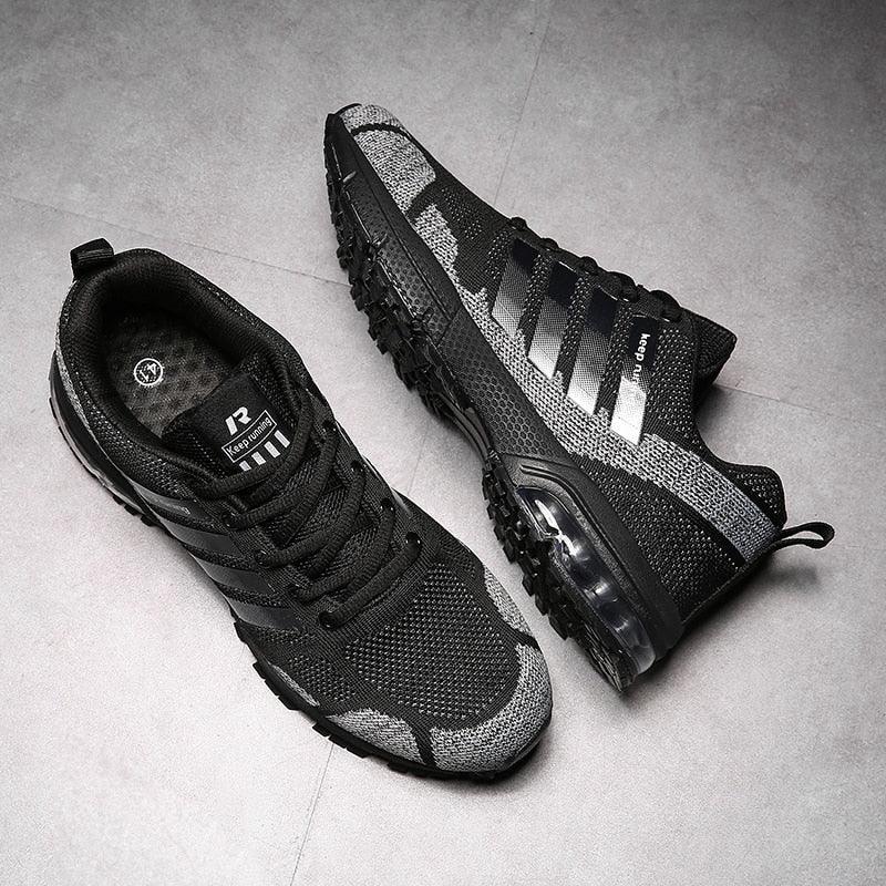 Men’s Air Cushion Running Sneakers – Lace-Up Athletic Shoes