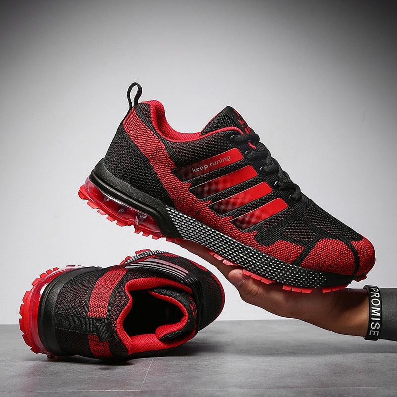 Men’s Air Cushion Running Sneakers – Lace-Up Athletic Shoes