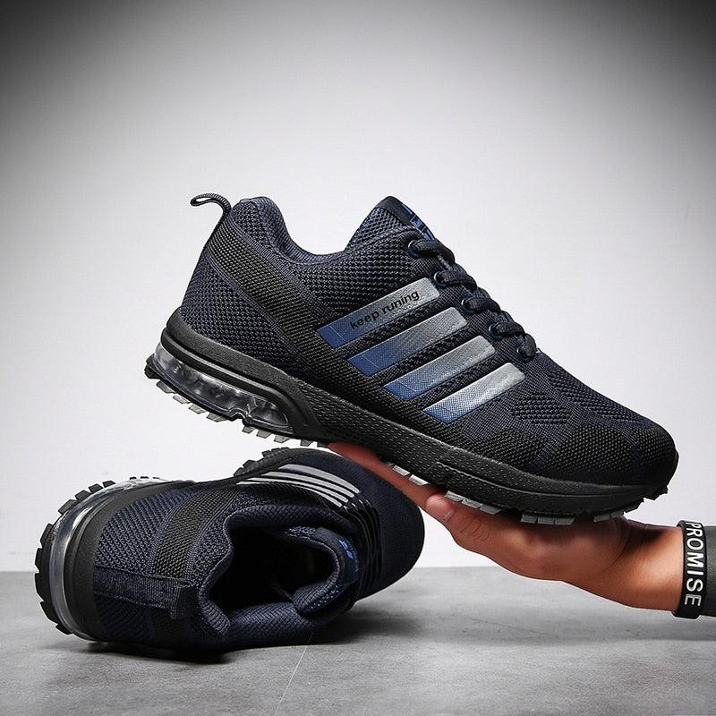 Men’s Air Cushion Running Sneakers – Lace-Up Athletic Shoes