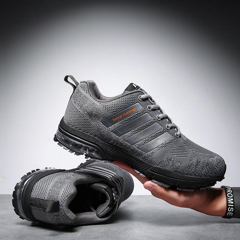 Men’s Air Cushion Running Sneakers – Lace-Up Athletic Shoes