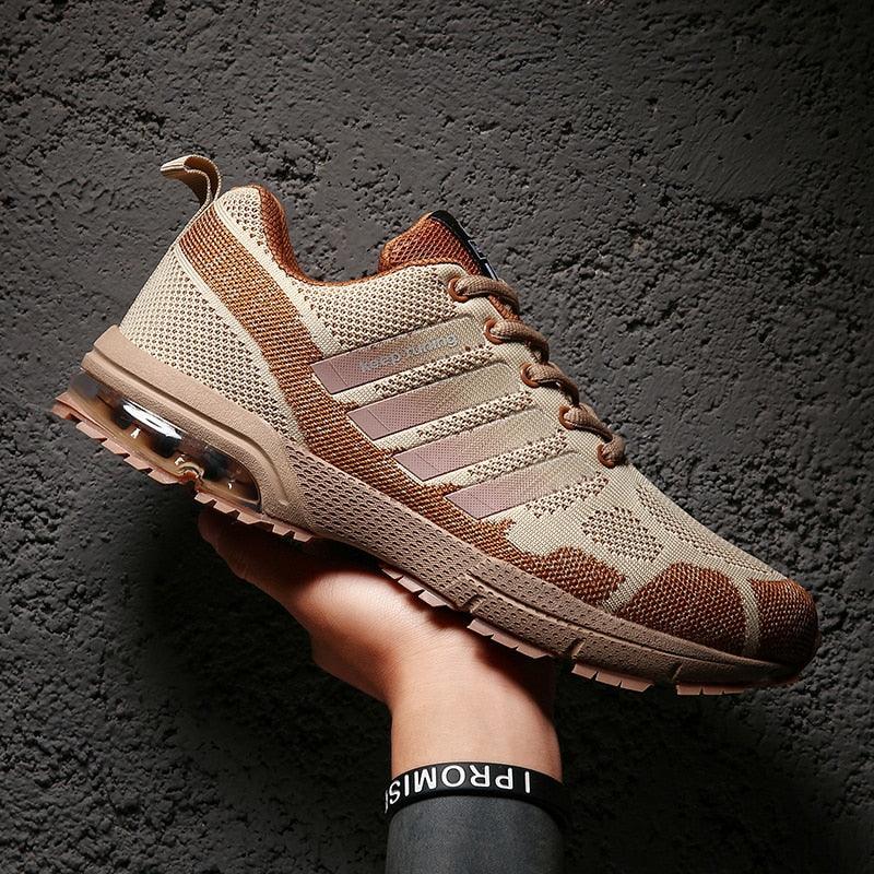 Men’s Air Cushion Running Sneakers – Lace-Up Athletic Shoes