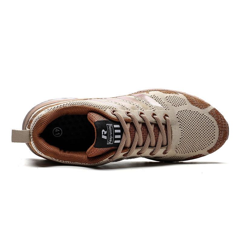 Men’s Air Cushion Running Sneakers – Lace-Up Athletic Shoes